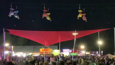 Human Cannonball tonight at the NC Mountain State fair in Fletcher NC