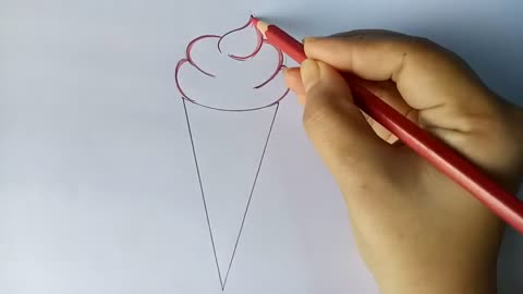 How to draw Ice cream step by step (very easy) __ Art video