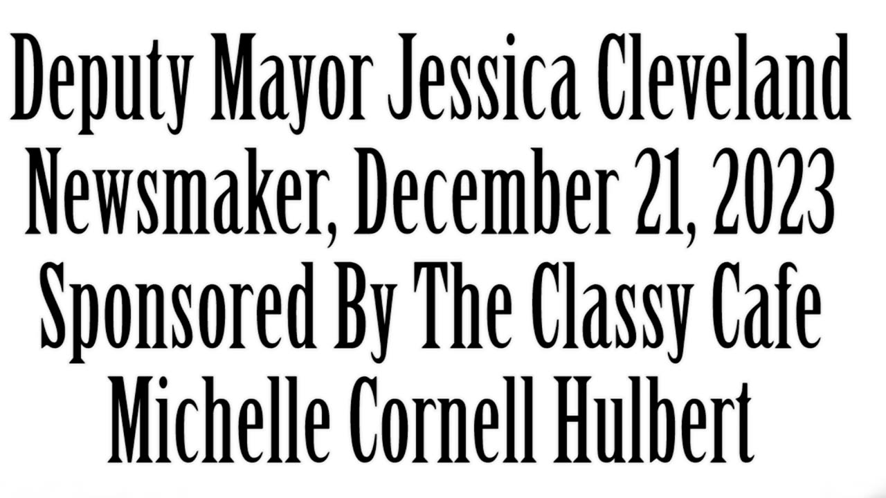 Wlea Newsmaker, December 21, 2023, Hornell Deputy Mayor Jessica Cleveland