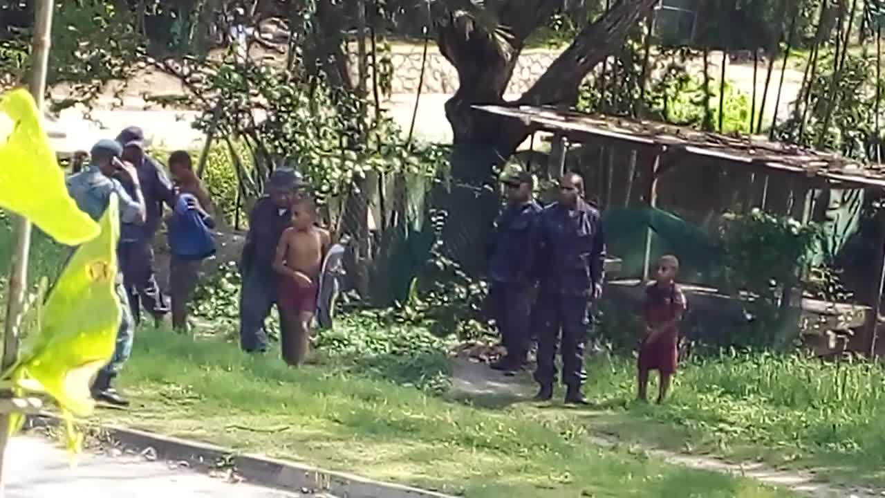 Police Arresting Kids (Papua New Guinea)