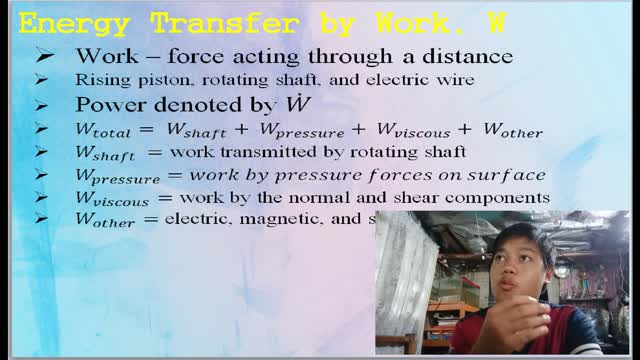 Energy Transfer by Work and Heat