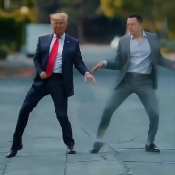 Elon Musk and Donald Trump Dance Off to Staying Alive -- (Haters will Claim it's AI)