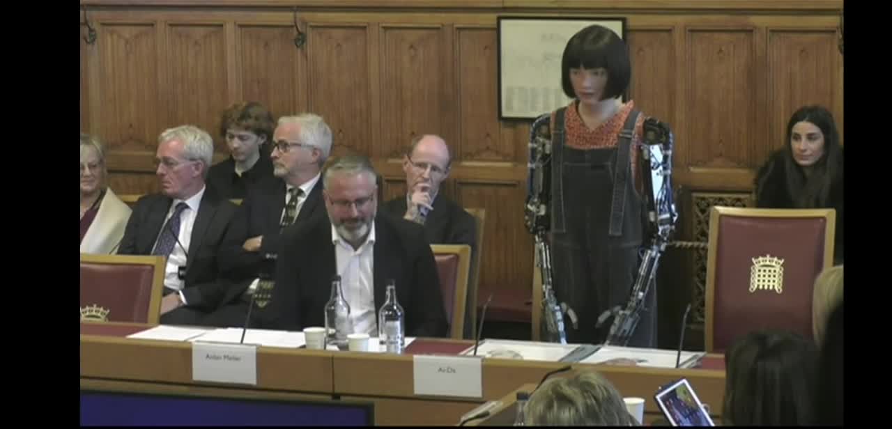 AI robot Ai-Da gives evidence to a House of Lords inquiry WTF!!