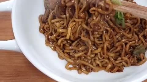 Delicious Korean Jjajang ramen