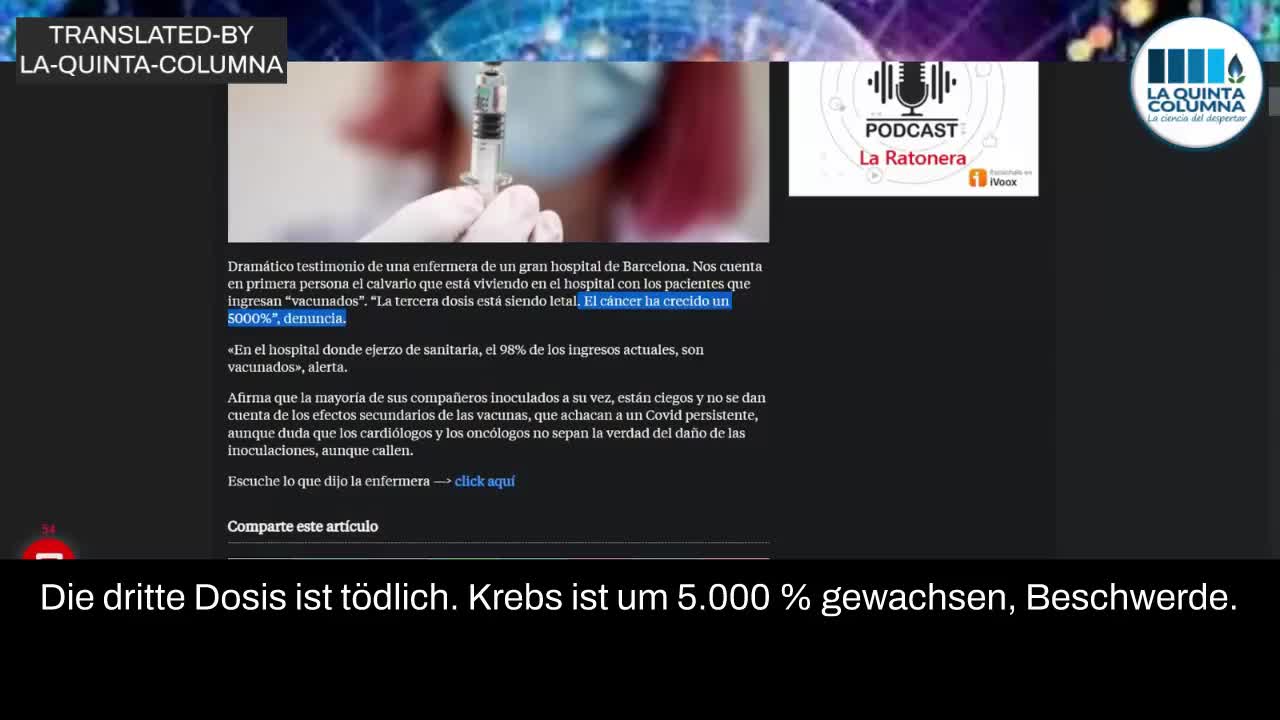 5000% iger Anstieg der Krebstodesfälle nach Covid-"Impfstoff
