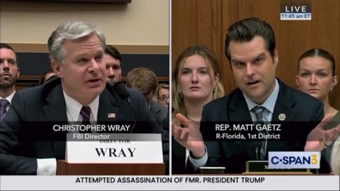 Rep Matt Gaetz Asks FBI Dir Christopher Wray If He Has Noticed Biden Cognitive Decline