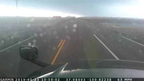 Winds Send Semi on Its Side