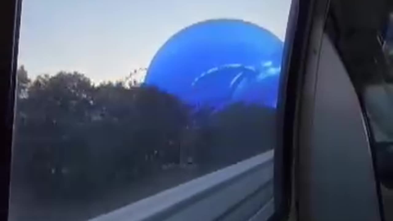 Taking the Monorail by the Las Vegas Sphere 🤩
