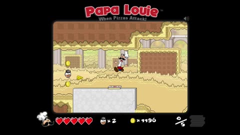 0235-Jugando: papa louie, nivel 9, (minijuego)