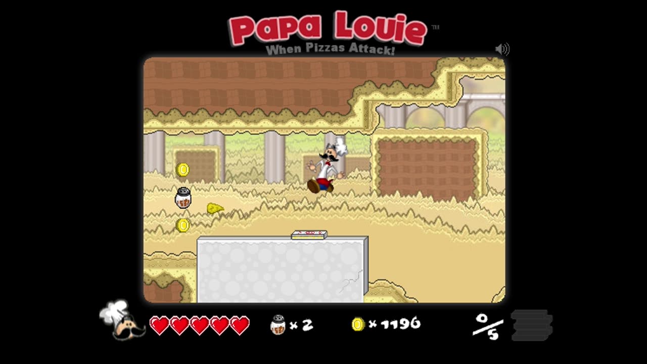 0235-Jugando: papa louie, nivel 9, (minijuego)