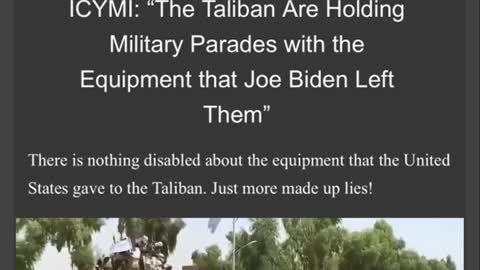 TALIBAN MILITARY PARADE W OUR EQUIPMENT