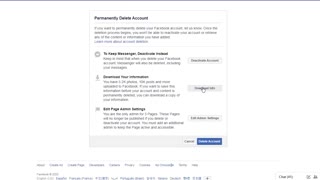 Deleting my facebook account