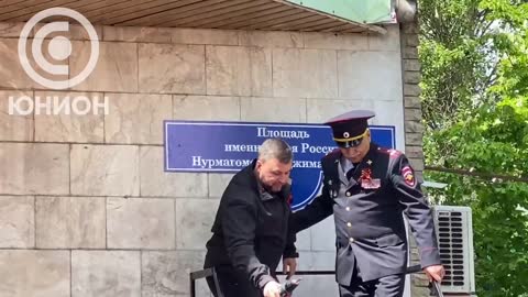 Náměstí v Doněcku přejmenované na náměstí hrdinů Ruska