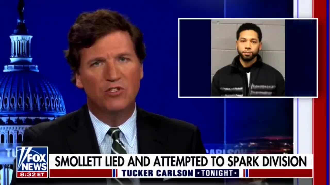 Tucker Carlson: "So Jussie Smollett is worried he's going to get Epsteined while in jail.