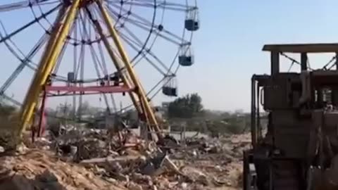 EXPOSING A TUNNEL SHAFT NEAR AN AMUSEMENT PARK