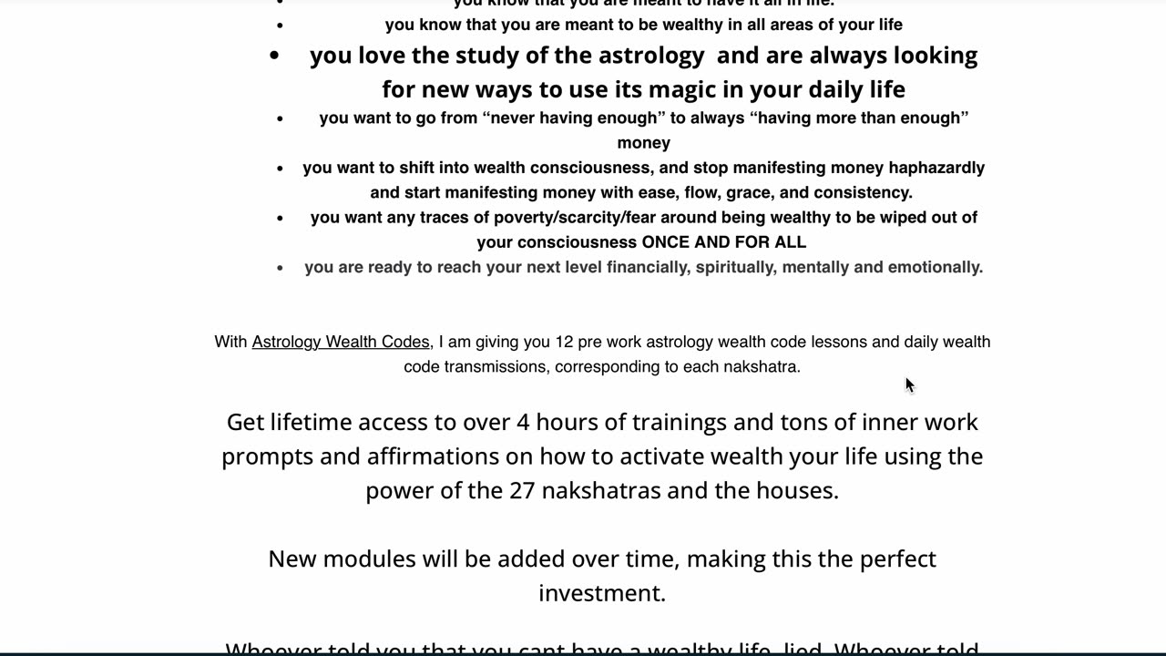 We should all be wealthy... Join me in Astrology Wealth Codes