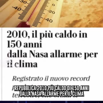 “Ma dove cazzo guardano?!?” Decenni di propaganda e terrorismo sul CLIMAH 🤦‍♂️