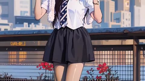 School Girl Dancing