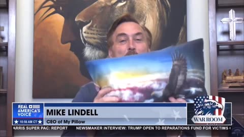 Mike Lindell gives away pillows to celebrate Steve Bannon's prison release