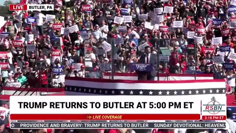 EPIC MOMENT: TRUMP RETURNS TO BUTLER!