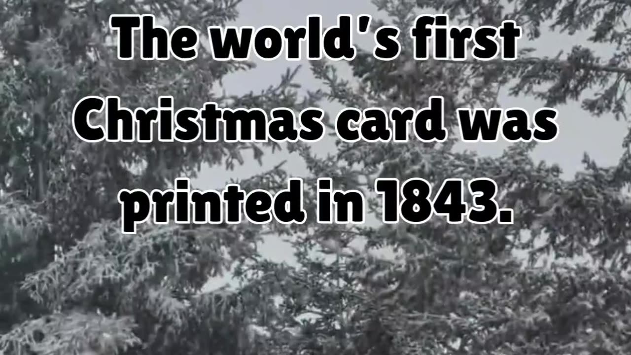 The first Christmas card ever!