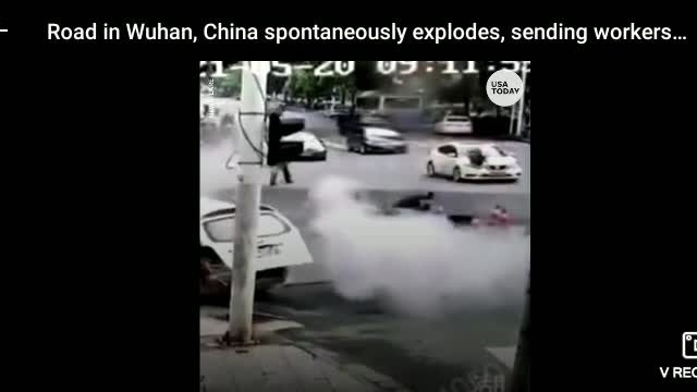 USA TODAY: Busy road spontaneously explodes