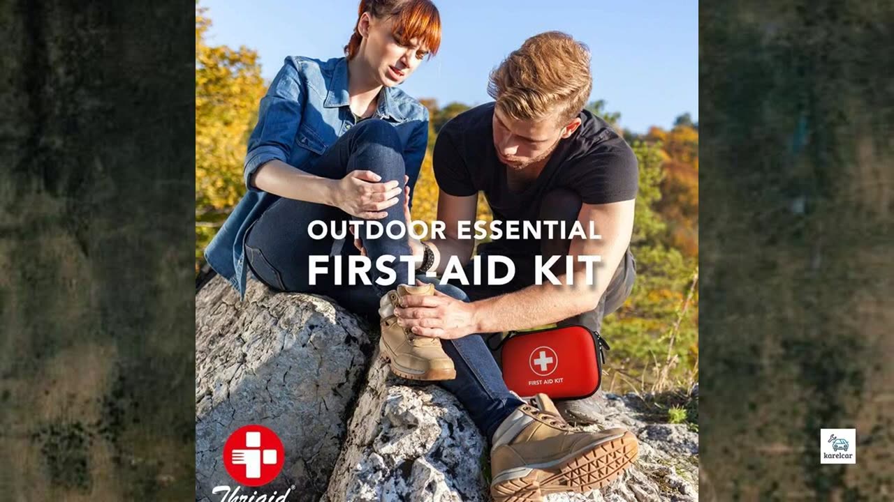 Review - Mini First Aid Kit, 100 Pieces Water-Resistant Hard Shell Small Case - Perfect for Travel,