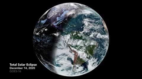 Earth During a Full Solar Eclipse