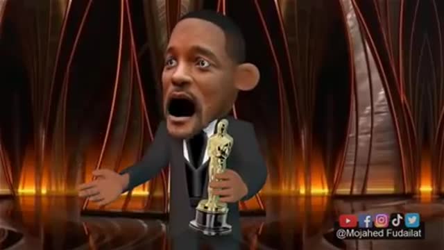 Will Smith slaps again rock Christ.. Cartoon video