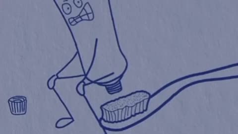 Funny Toothpaste With 🪥 Brush Animation