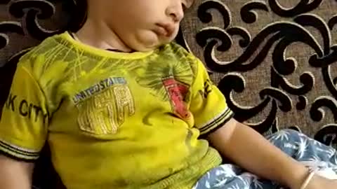 Cute boy will be sleeping