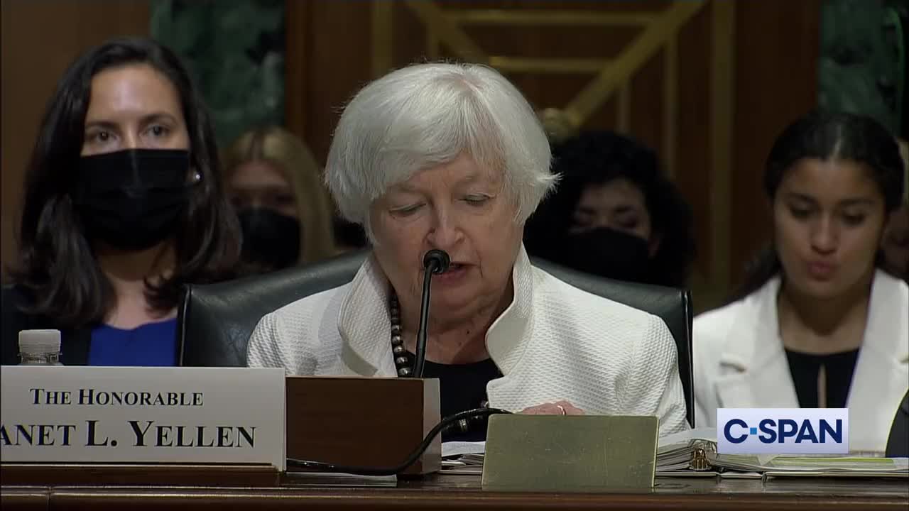 Treasury Sec. Janet Yellen says we are currently facing "macroeconomic challenges" which includes "unacceptable levels of inflation"