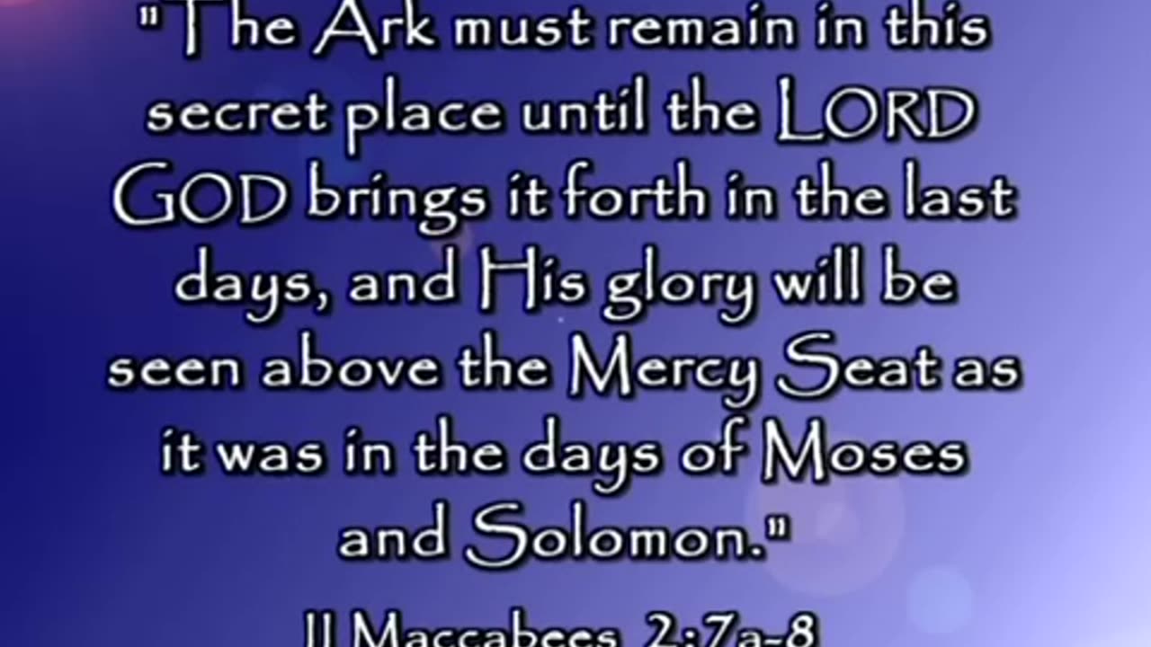 How Jeremiah The Prophet hid the Ark of the Covenant