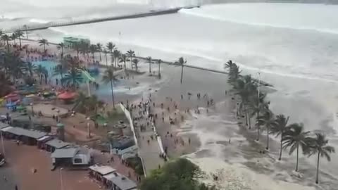 Durban beach closed due to high