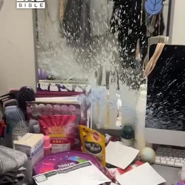 Bleach explodes over girl's room