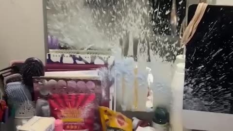 Bleach explodes over girl's room