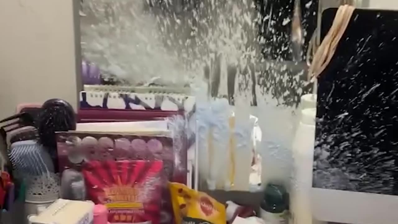 Bleach explodes over girl's room