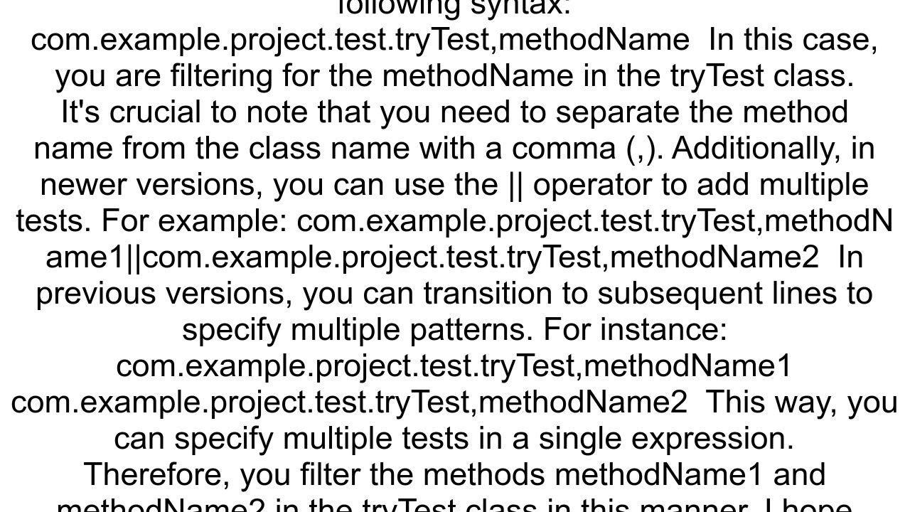 Specify multiple test methods to run in IntelliJ IDEA