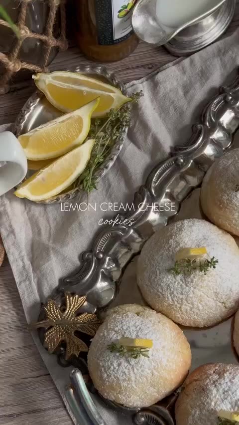 Лимонное печенье с кремчизом🍋РЕЦЕПТ