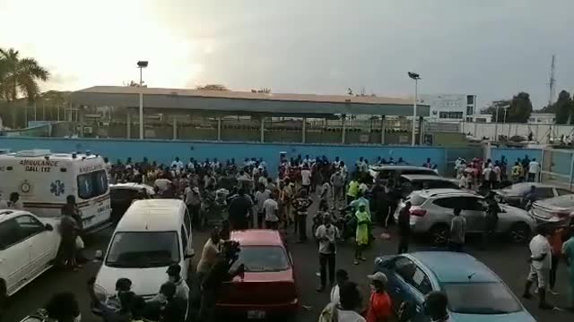 Hearts, player Mohammed Alhassan collapsed on the pitch at full time.