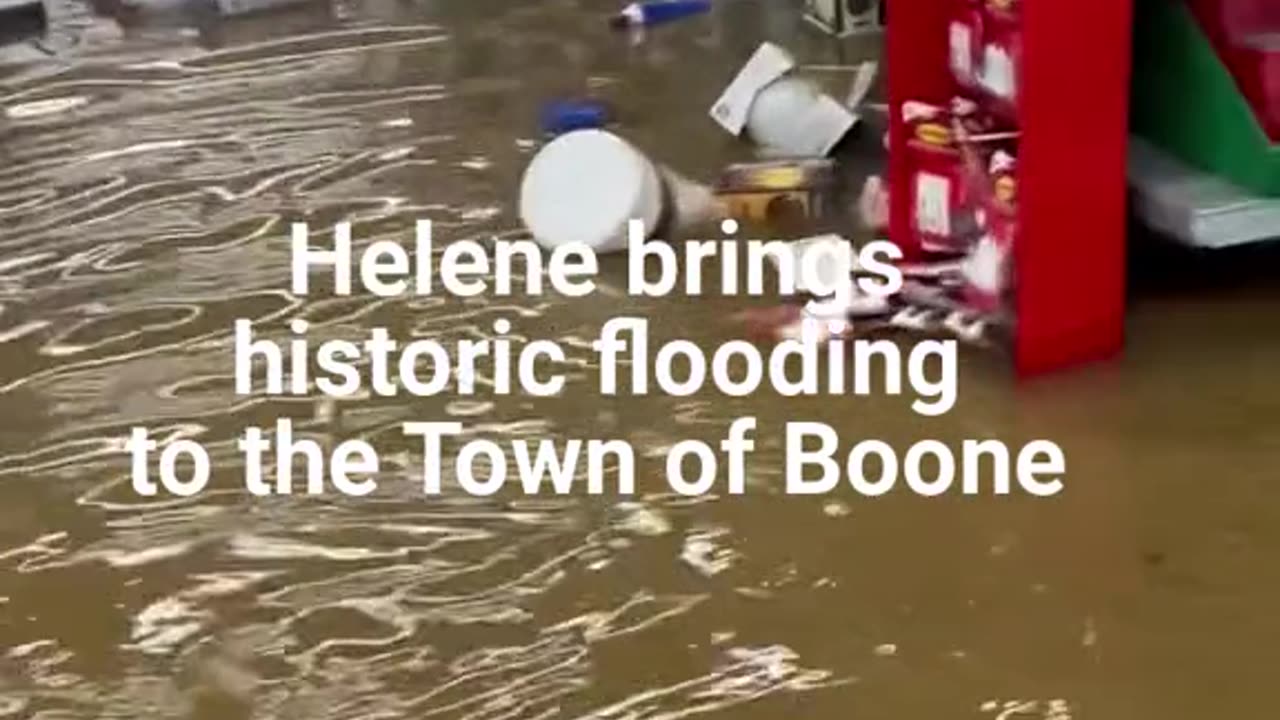 Historic Flooding from Hurricane Helene At Walmart Boone, North Carolina!