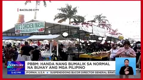 PBBM: Handa nang bumalik sa normal na buhay ang mga Pilipino