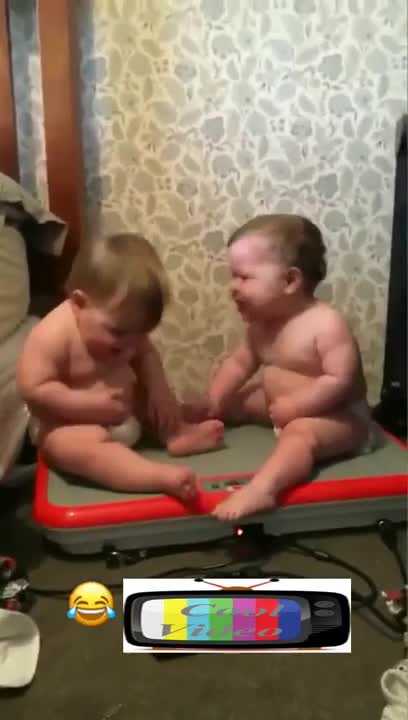 Baby children on fat burning machine