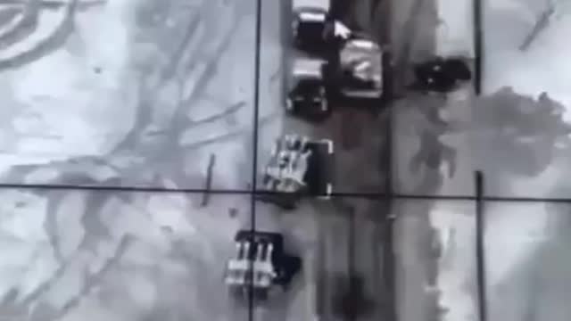 Attack drone surveillance targets than attacks military armored convey