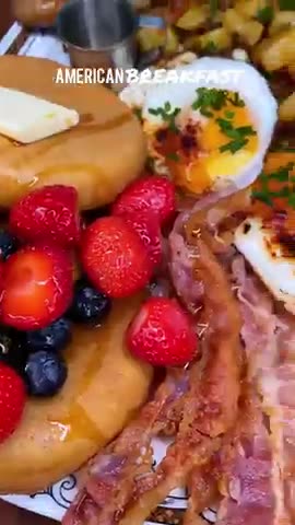 Small easy AMERICAN BREAKFAST from our Street food be like-