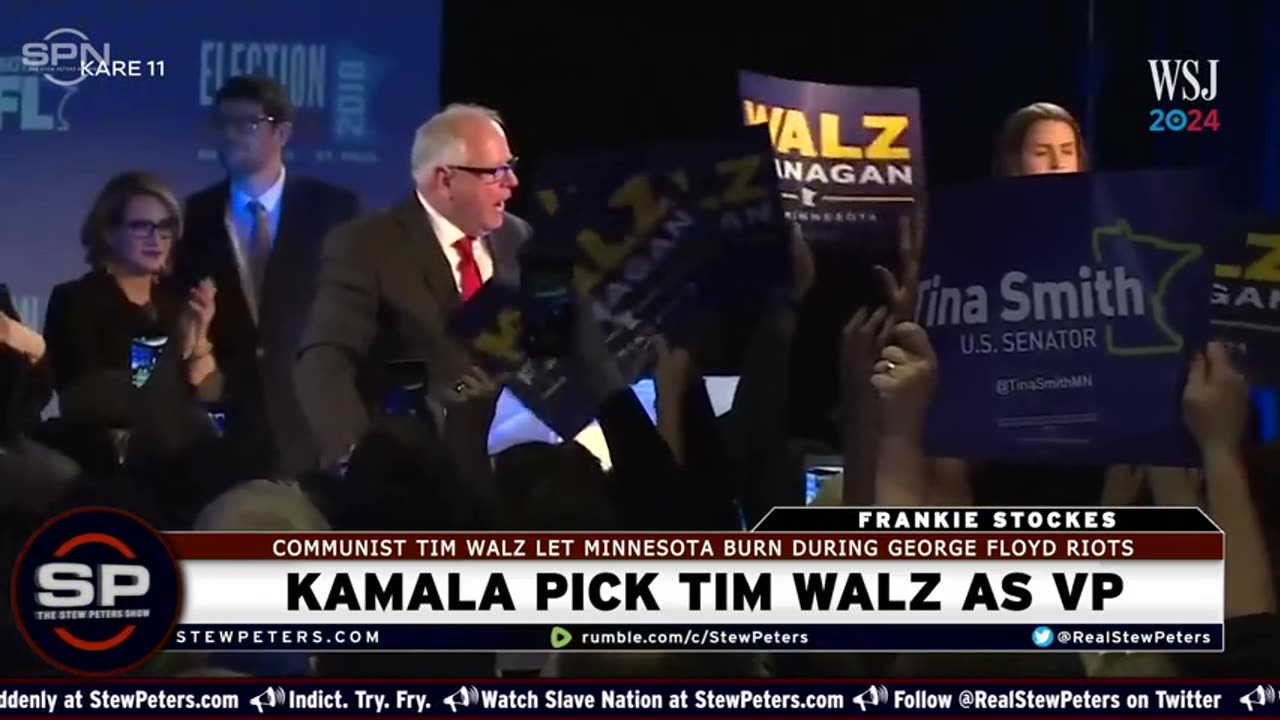 BLM Boot-Licker Tim Walz Let His City BURN