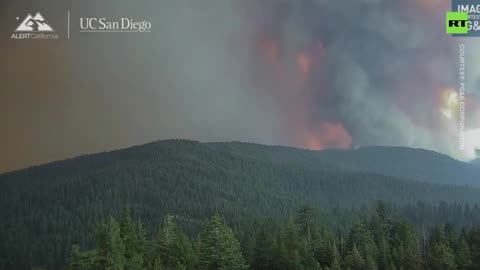 Timelapse of devastating California wildfire