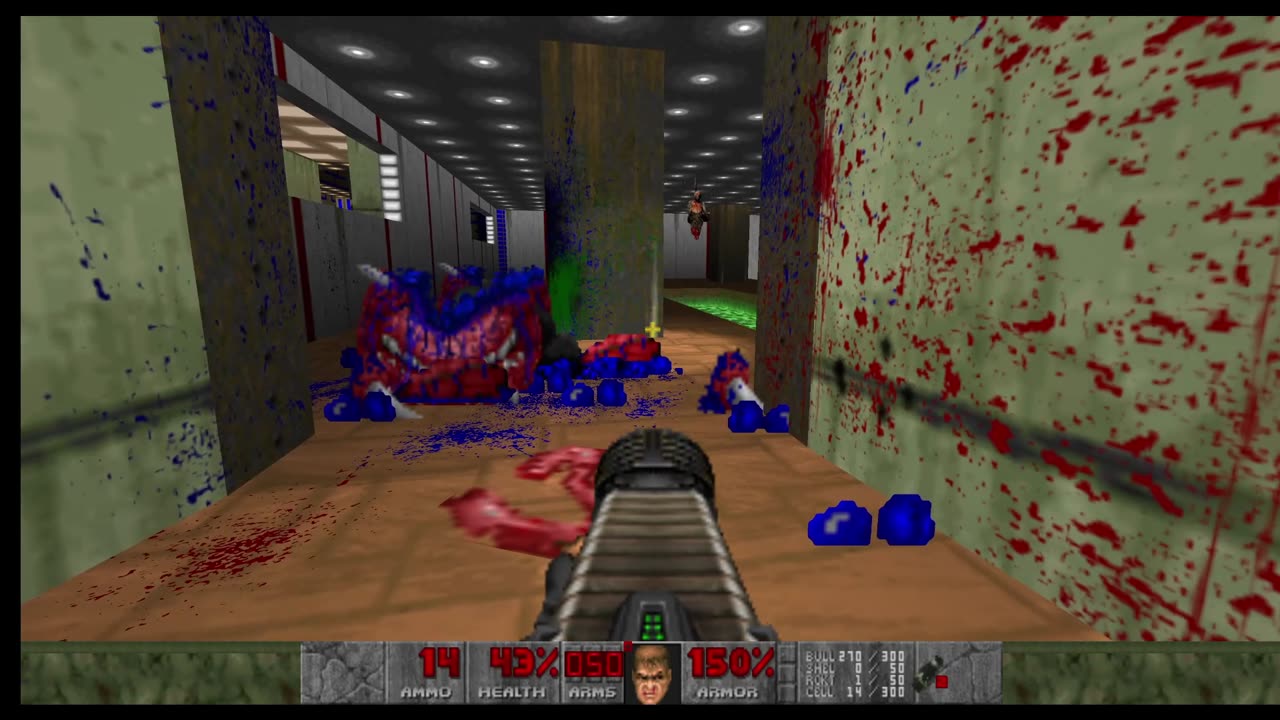 Brutal Doom - The Shores of Hell - Hard Realism - Pistol Start - Spawning Vats (E2M7)