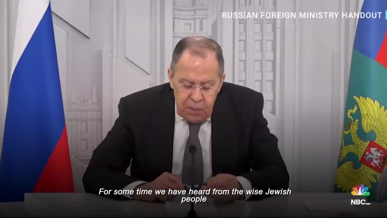 Lavrov's Comments About Hitler, Antisemitism And Ukraine Condemned By Israel