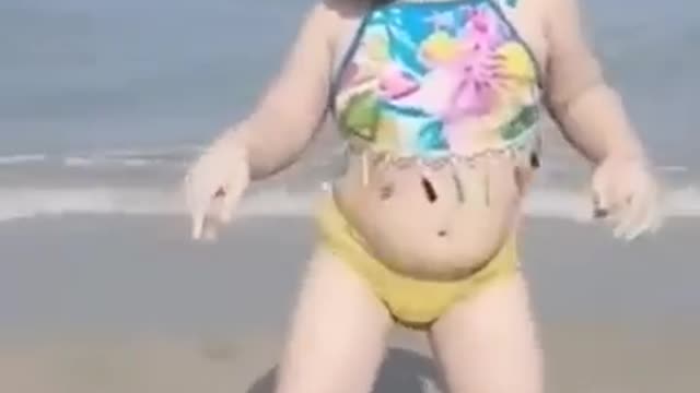 Cute baby dancing